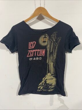 Led Zeppelin Black Graphic Band Tee